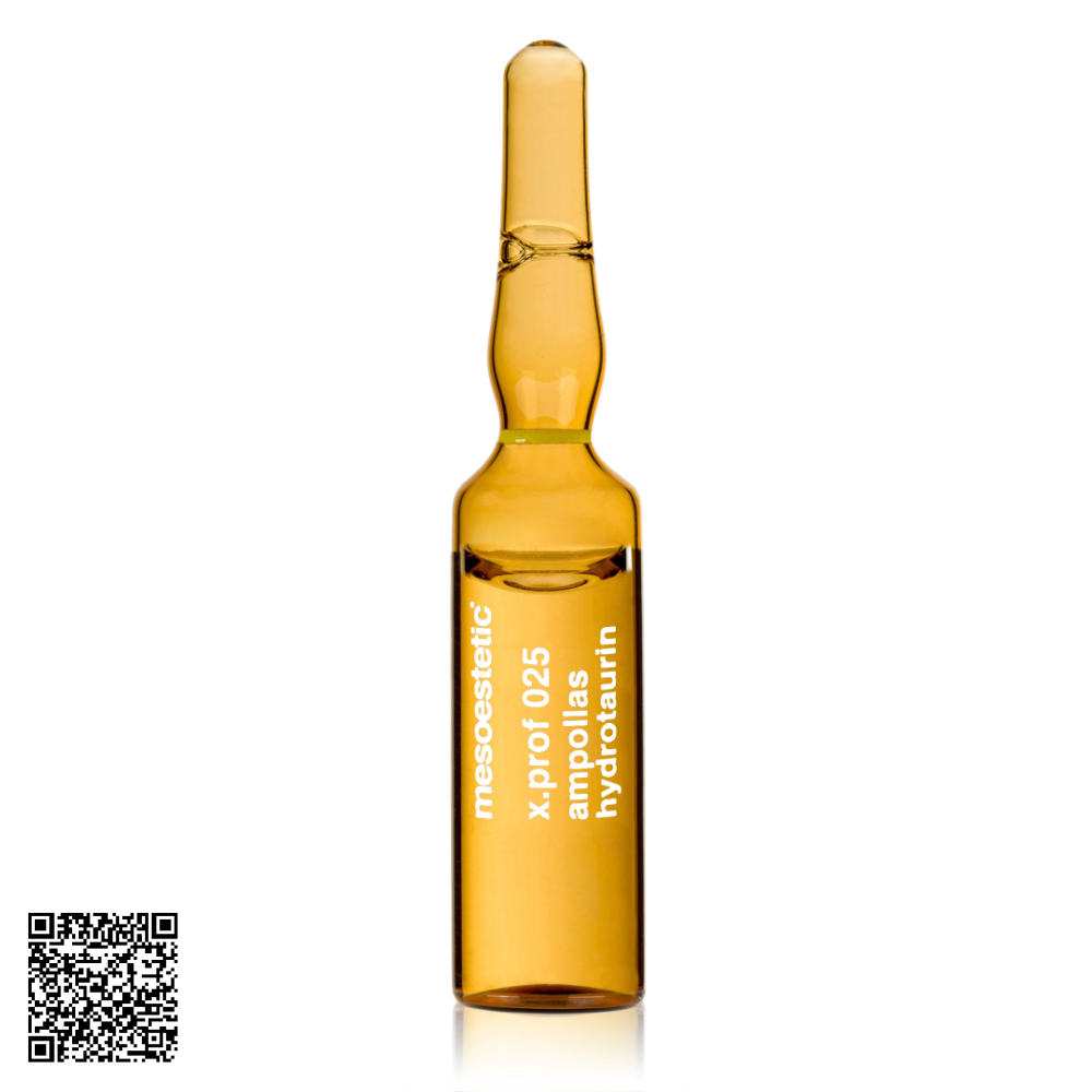 Tinh Chất Chống Oxy Hóa Mesoestetic X.Prof 025 Hyrotaurin Ampoules Từ Tây Ban Nha (20 Ống x 5ml)