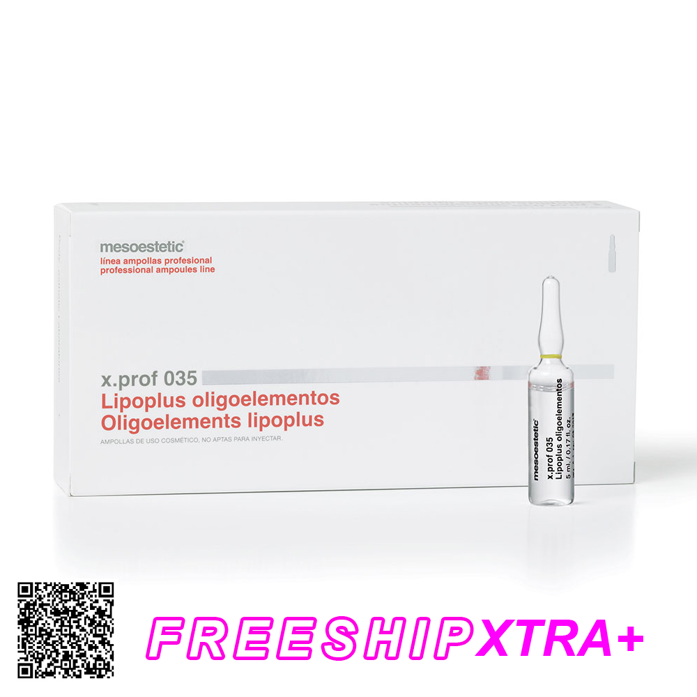 Tinh Chất Chống Oxy Hóa Phục Hồi Da Mesoestetic X.Prof 035 Oligoelements Lipoplus Từ Tây Ban Nha (20 Ống x 5ml)