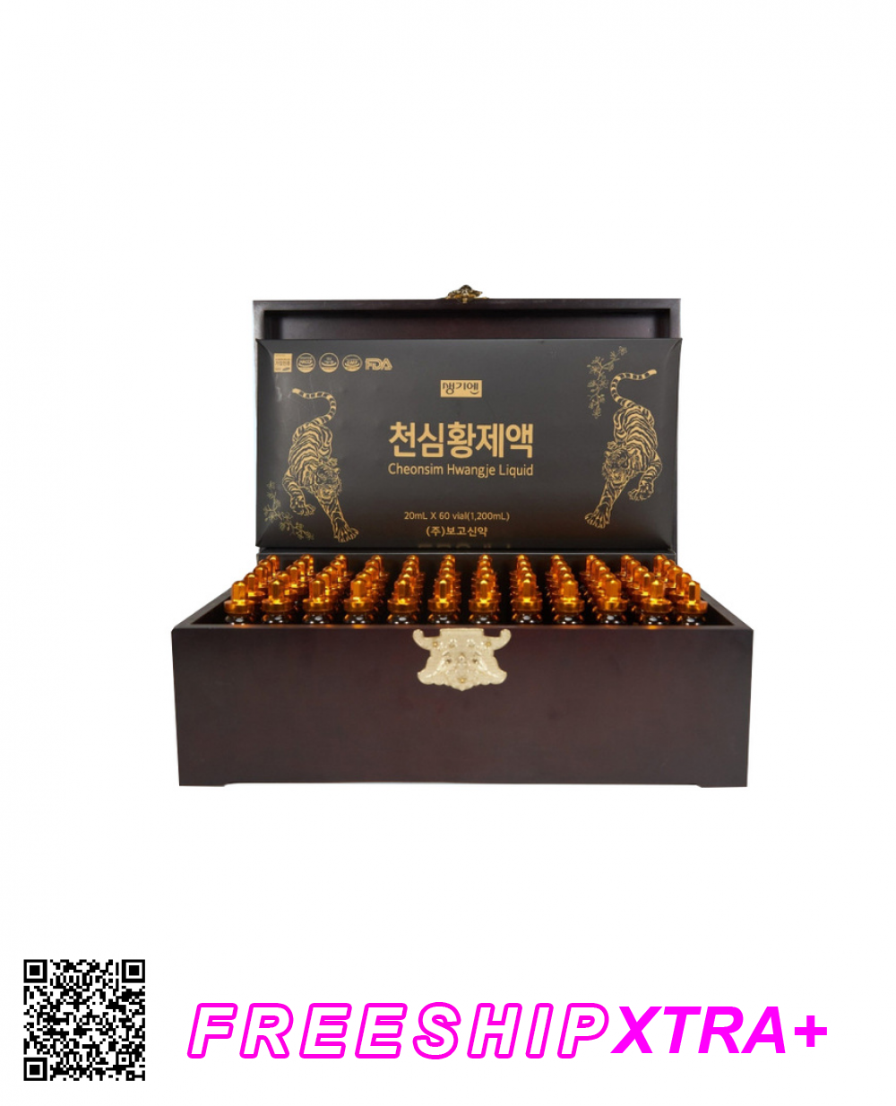 Tinh Chất Đông Trùng Hạ Thảo Cheonsim Hwangje Liquid Từ Hàn Quốc 60 Ống
