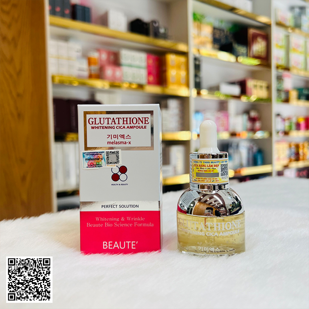 Tinh Chất Dưỡng Trắng Da Melasma-X Glutathione Whitening Cica Ampoule Của Hàn Quốc 30ml