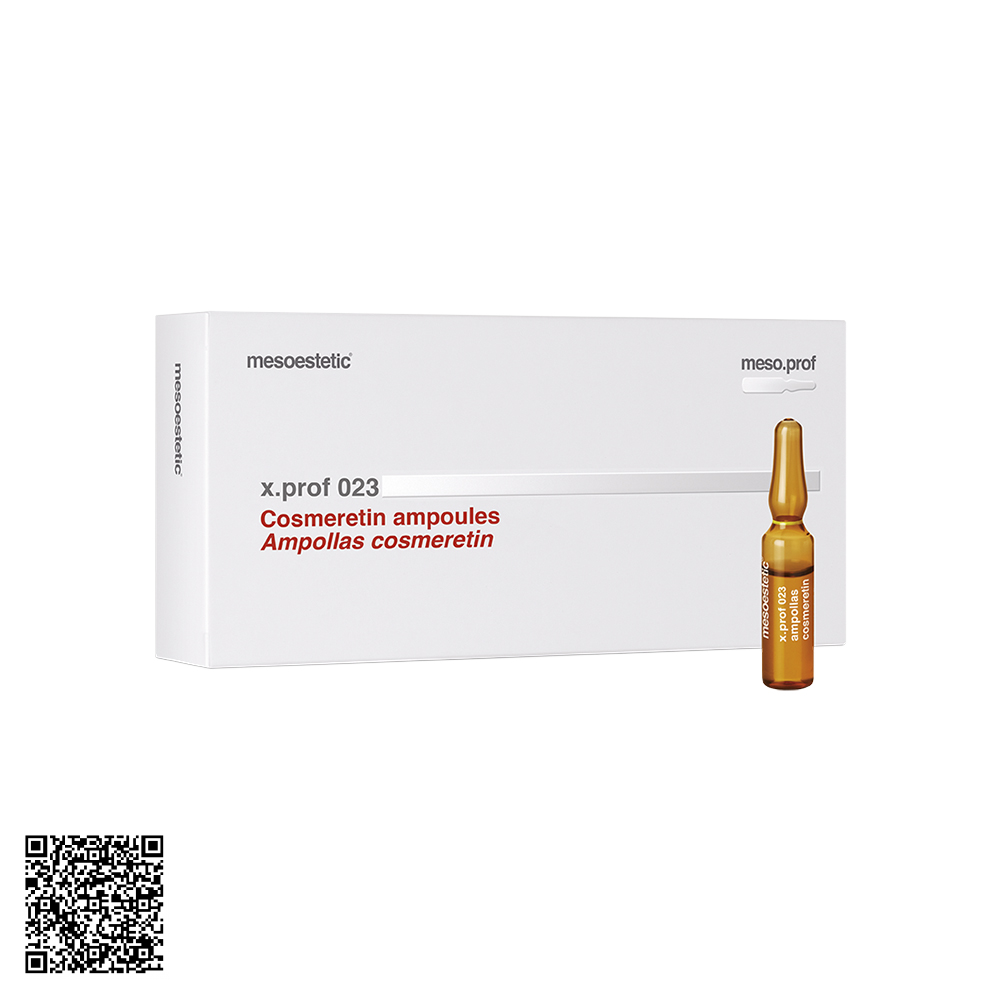 Tinh Chất Hỗ Trợ Ngừa Lão Hóa, Giảm Nếp Nhăn Mesoestetic X.Prof 023 Cosmeretin Ampoules Từ Tây Ban Nha (20 Ống x 2ml)
