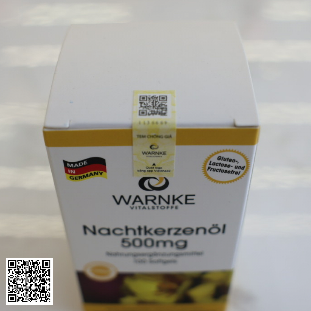 Tinh Dầu Hoa Anh Thảo Warnke Nachtkerzenol 500mg Của Đức 60 viên 