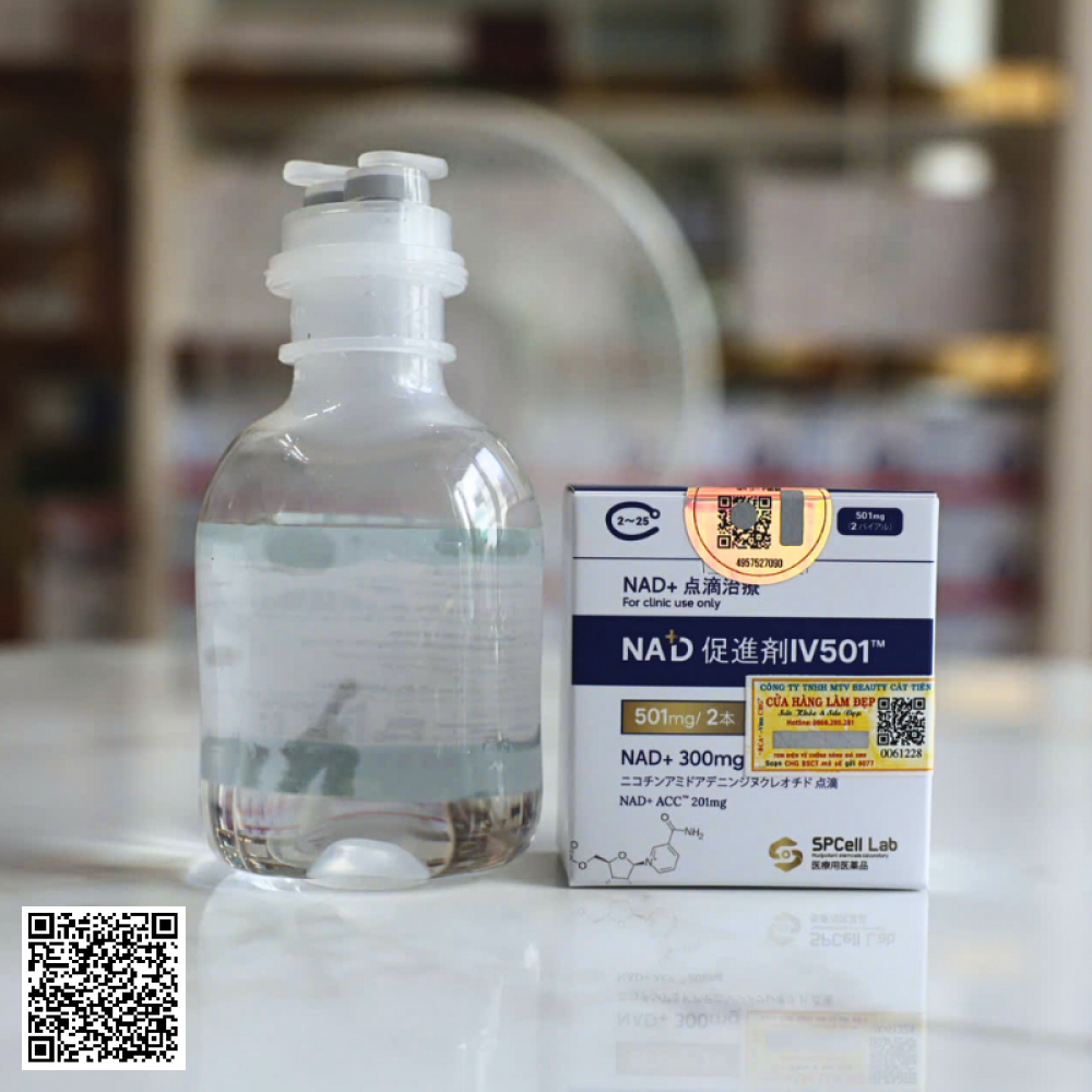 Truyền Tế Bào NAD+ IV 501mg SPCell Lab 1 Lần Truyền ( 1 NAD+300mg Và 1 NAD+ACC 201mg )