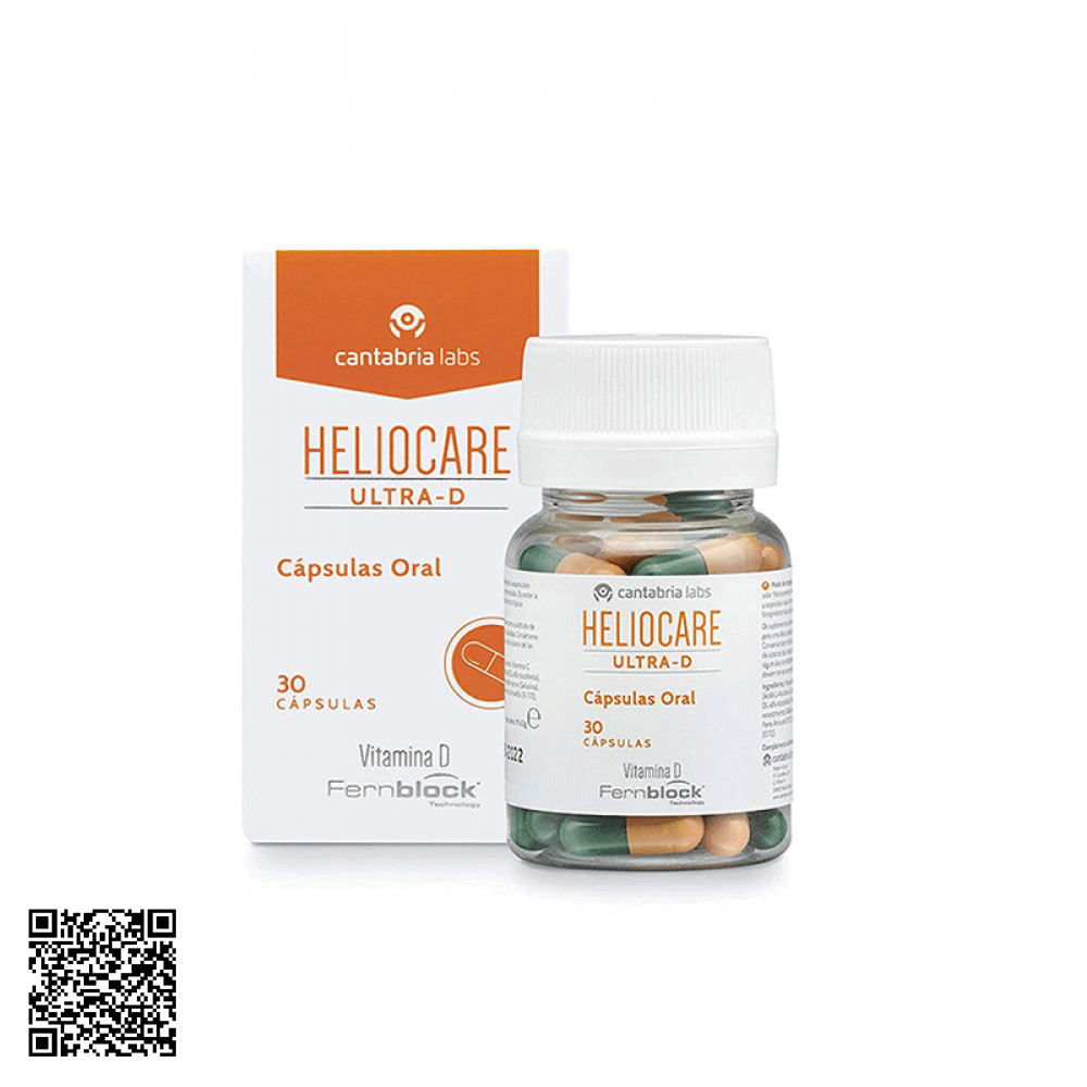 Viên Uống Chống Nắng Ultra-D Heliocare Của Tây Ban Nha 30 Viên