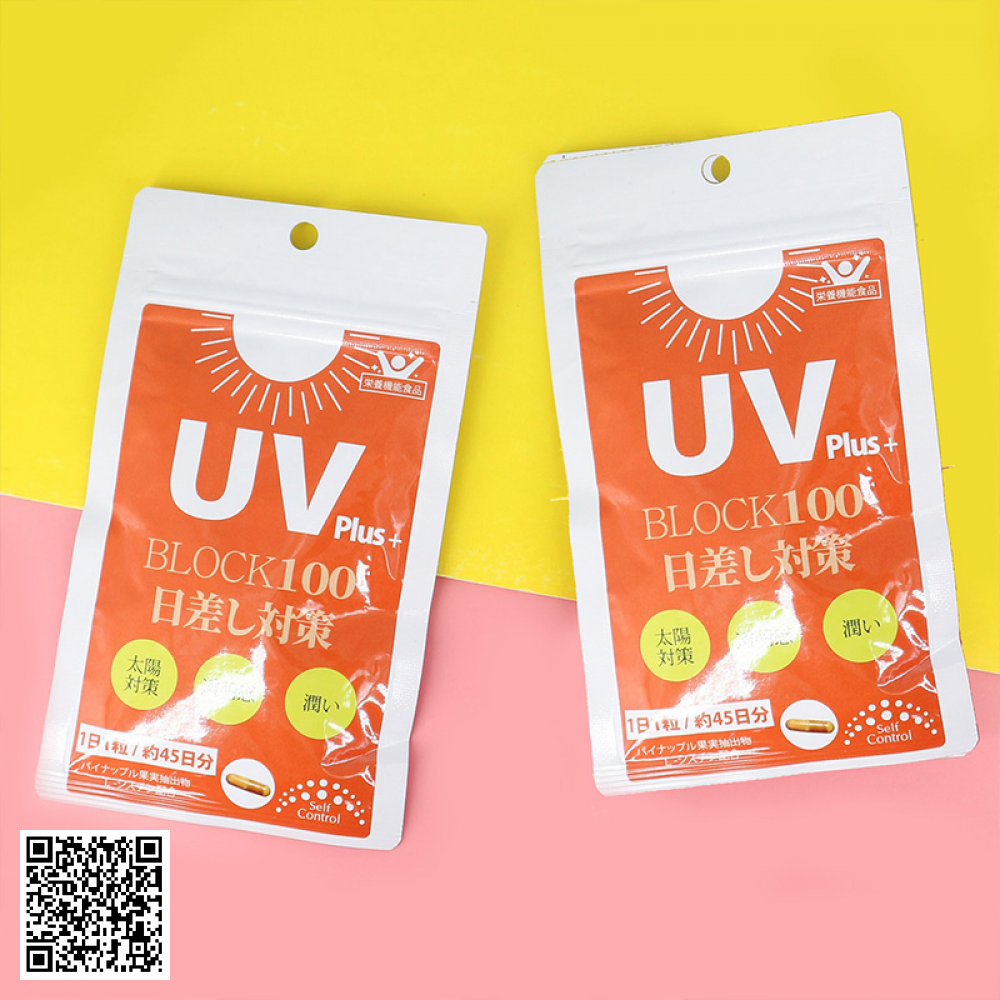 Viên Uống Chống Nắng UV Plus+ Block 100 Của Nhật Bản 45 Viên