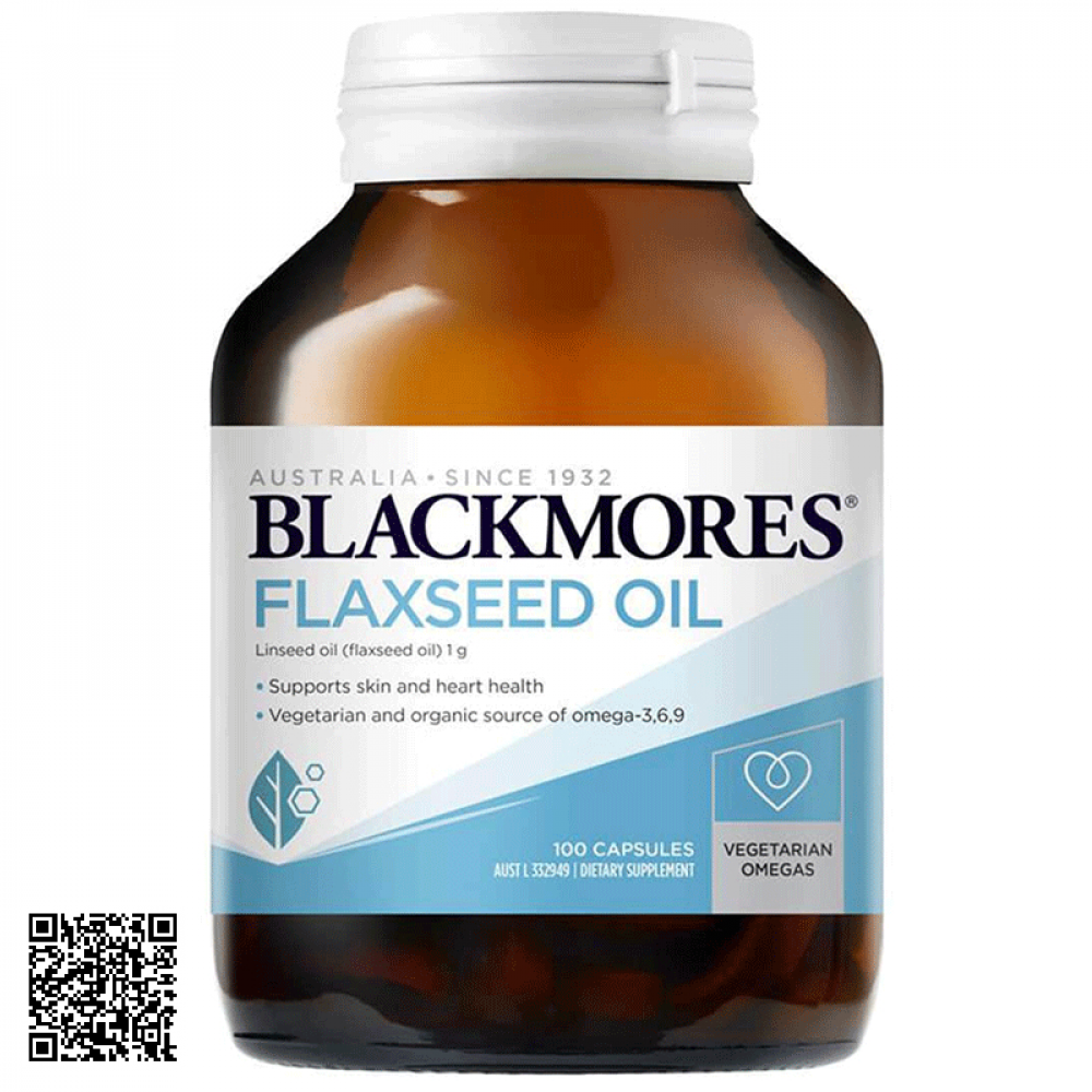 Viên Uống Dầu Hạt Lanh Blackmores Flaxseed Oil Úc 100 Viên