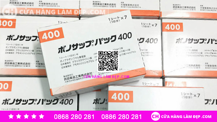 Viên Uống Giảm Vi Khuẩn HP Lansup 400 Nhật Bản