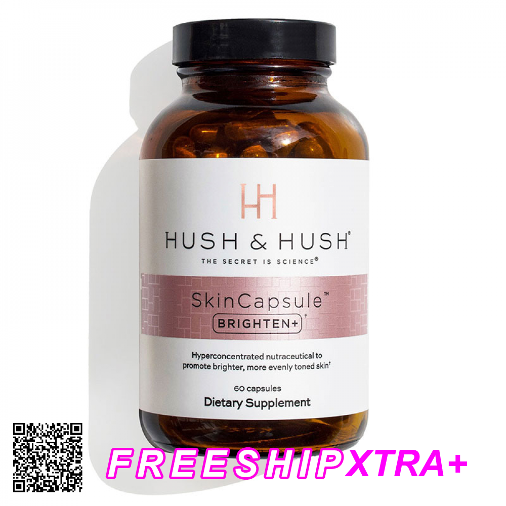 Viên Uống Giúp Làn Da Sáng Và Đều Màu Hush & Hush Skincapsule BRIGHTEN+ Mỹ 60 Viên
