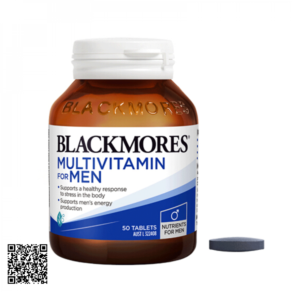Viên Uống Hỗ Trợ Sinh Lý Nam Blackmores Multivitami For Men Úc 50 Viên