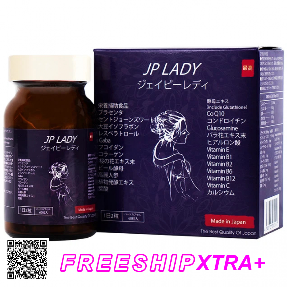 Viên Uống JP Lady Jpanwell Cung Cấp Vitamin Hỗ Trợ Phụ Nữ Giai Đoạn Tiền Mãn Kinh Từ Nhật Bản 60 Viên