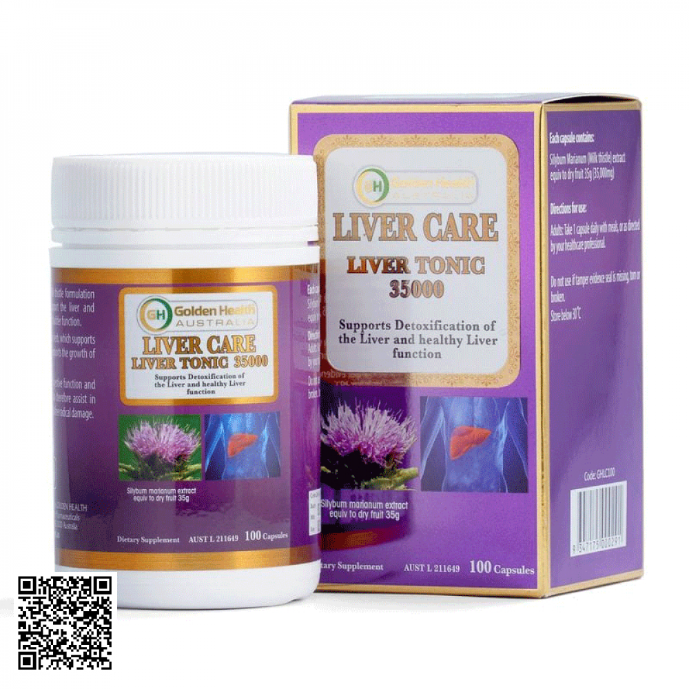 Viên Uống Liver Care Liver Tonic 35000mg Golden Health Của Úc 100 Viên