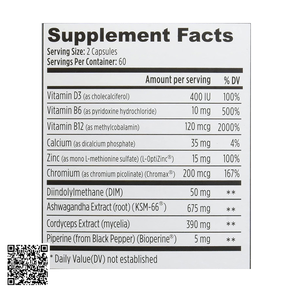 Viên Uống Tăng Cường Testosterone Cho Nam Giới Weider Prime Testosterone Support Từ Mỹ 120 Viên