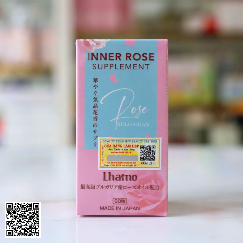Viên Uống Thơm Cơ Thể Inner Rose Supplement Lhamo Hộp 60 Viên