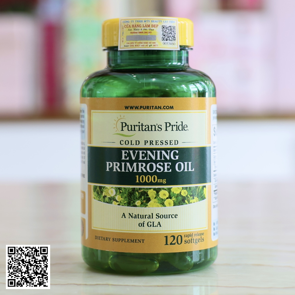 Viên Uống Tinh dầu hoa anh thảo Evening Primrose Oil 1300mg Từ Mỹ 120 Viên