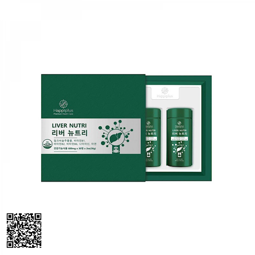 Viên Uống Trắng Da Giảm Mụn Happiplus Liver Nutri Của Hàn Quốc 600mg