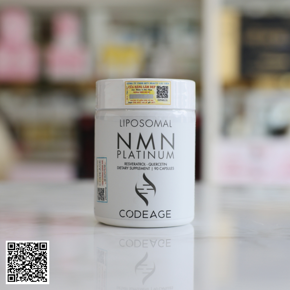 Viên Uống Trẻ Hóa Da, Hỗ Trợ Ngừa Lão Hóa CodeAge Liposomal NMN Từ Mỹ 90 Viên