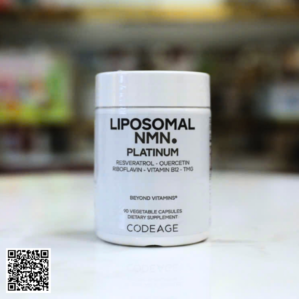 Viên Uống Trẻ Hóa Da, Hỗ Trợ Ngừa Lão Hóa CodeAge Liposomal NMN Từ Mỹ 90 Viên