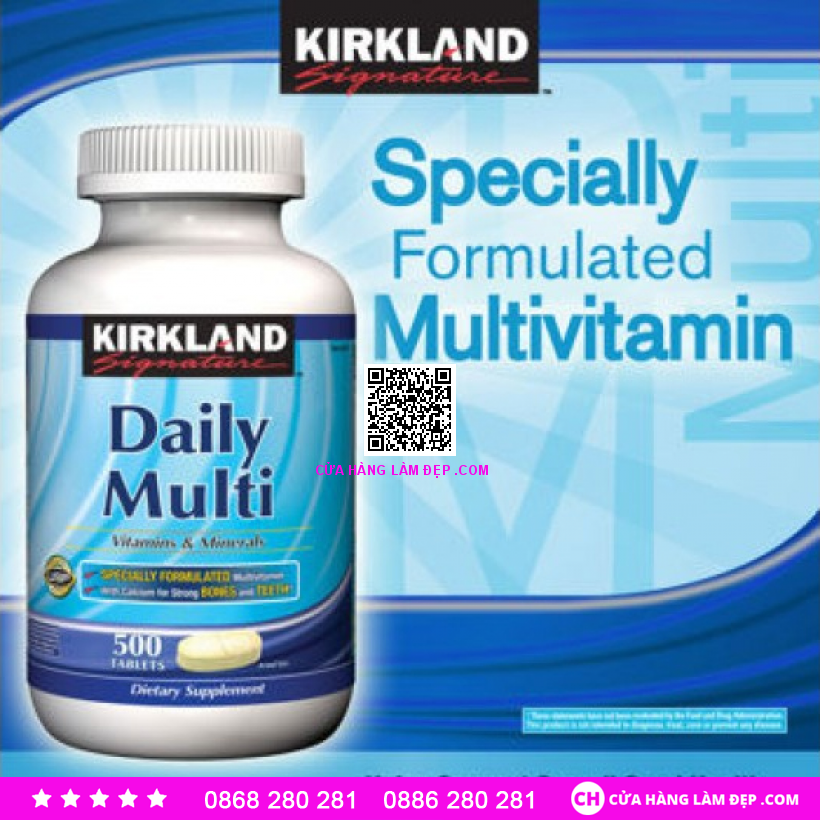 Viên Vitamin Tổng Hợp Daily Multi Kirkland (500 Viên)