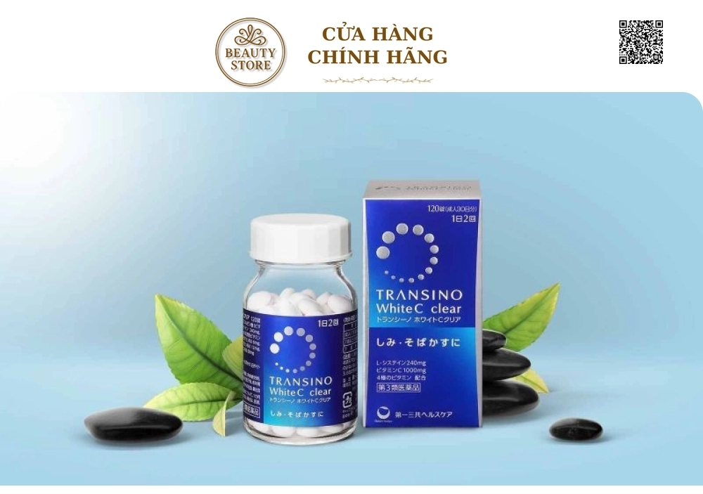 Viên uống trắng da, giảm nám Transino White C Clear 120 viên