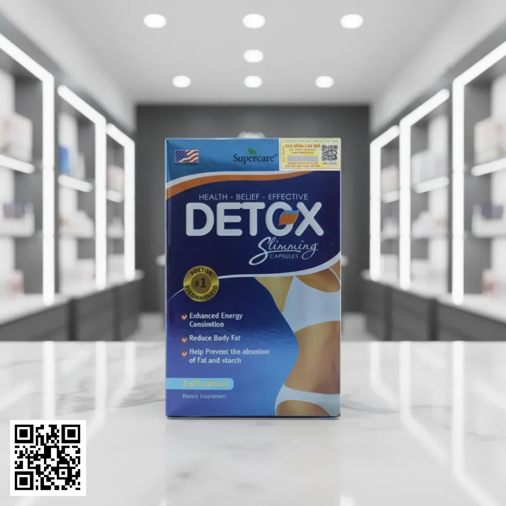 Viên Uống Giảm Cân Detox Slimming Capsules Từ Mỹ 2 Lọ x 21 Viên