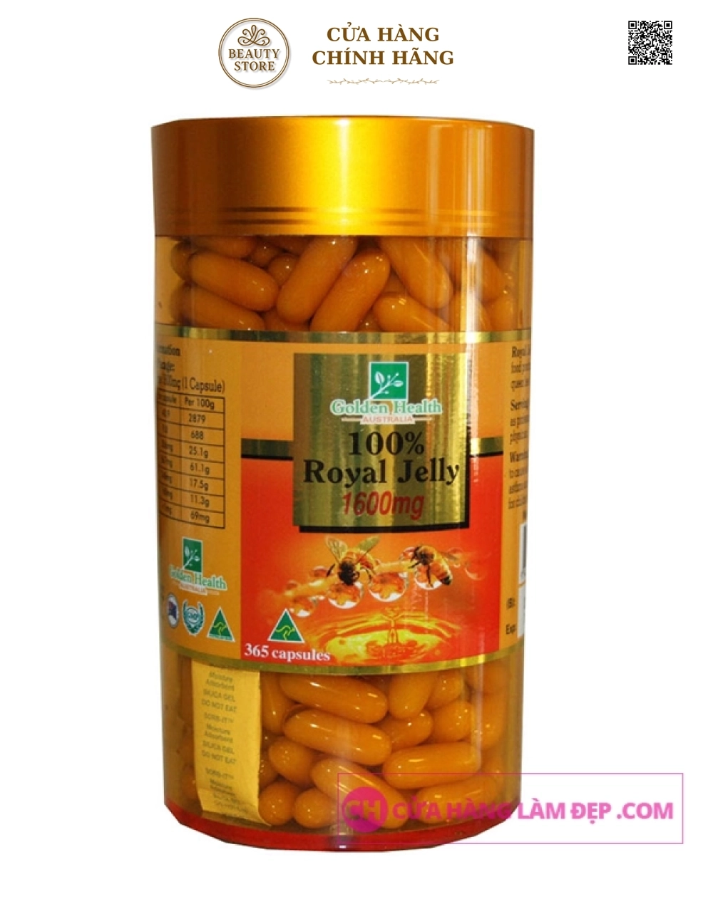 Sữa Ong Chúa Golden Health (1600mg x 100 Viên)