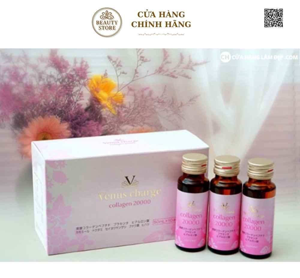 Nước Uống Venus Charge Collagen 20000 mg Nhật Bản
