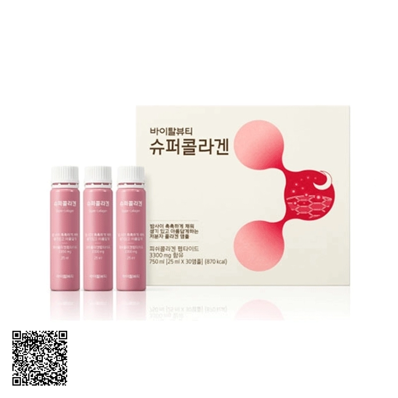 Nước Uống Dưỡng Trắng Săn Chắc Da VB Program Super Collagen Của Hàn Quốc 30 Chai/Hộp