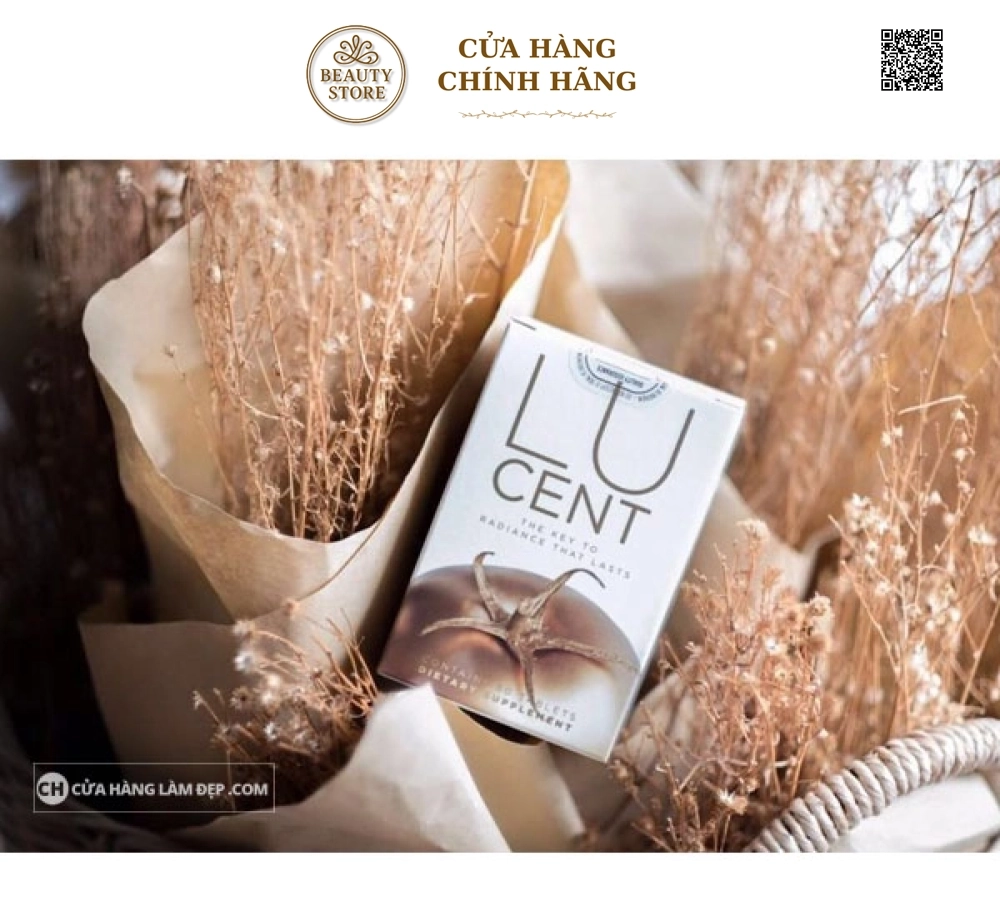 Viên Uống Trắng Da Cao Cấp Cà Chua Lione Lucent Beauty In Every Tablet 30 Viên Của Mỹ  (Mẫu mới 2019)