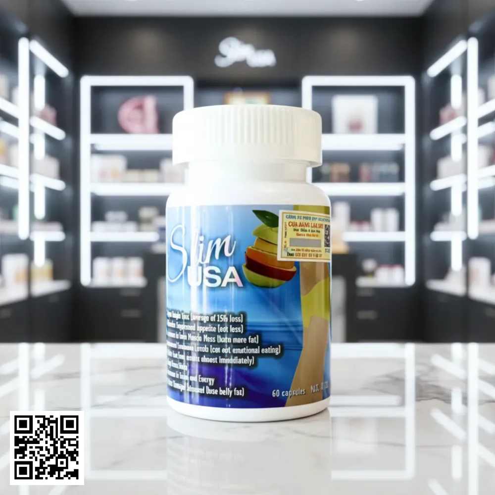 Viên Uống Giảm Cân Slim Usa Made in Mỹ Hộp 60 Viên 