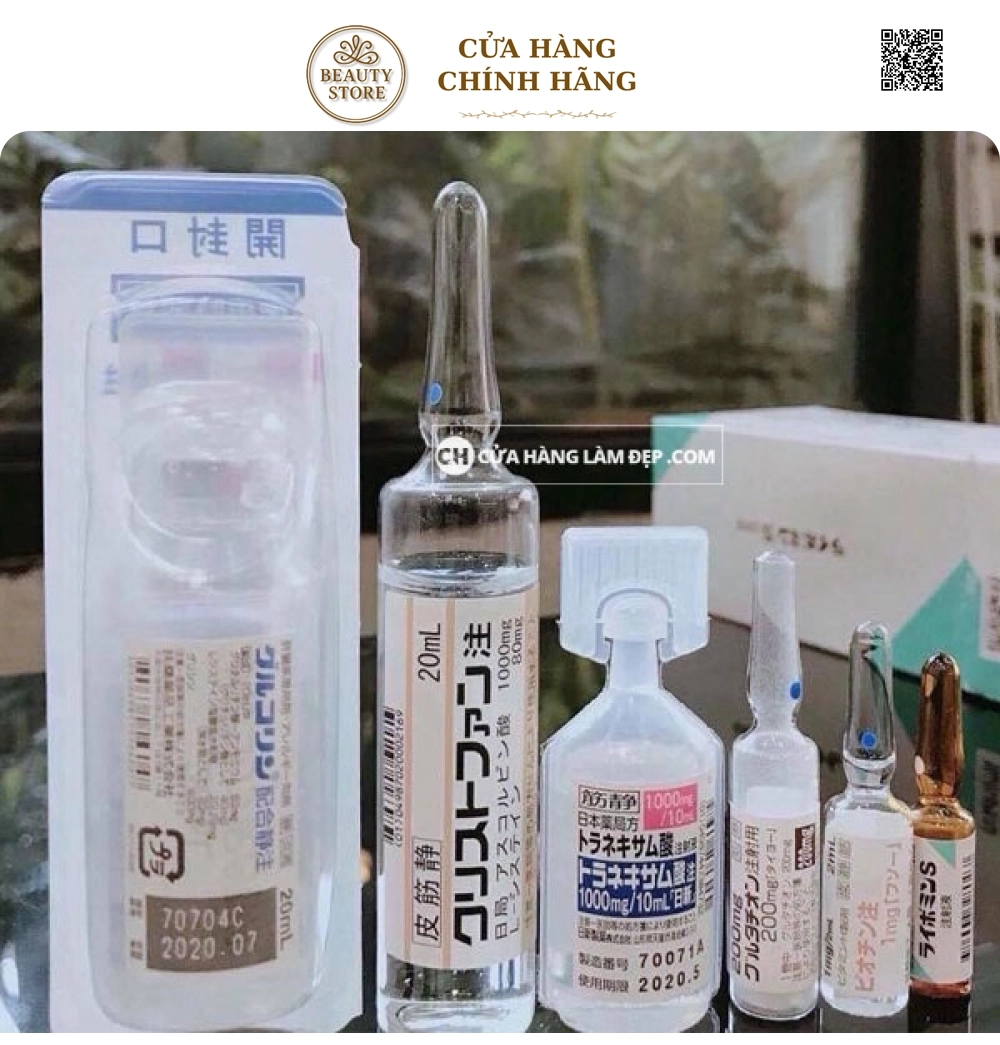 Set Truyền Trắng Da Platinum Whitening Skin Nhật Bản