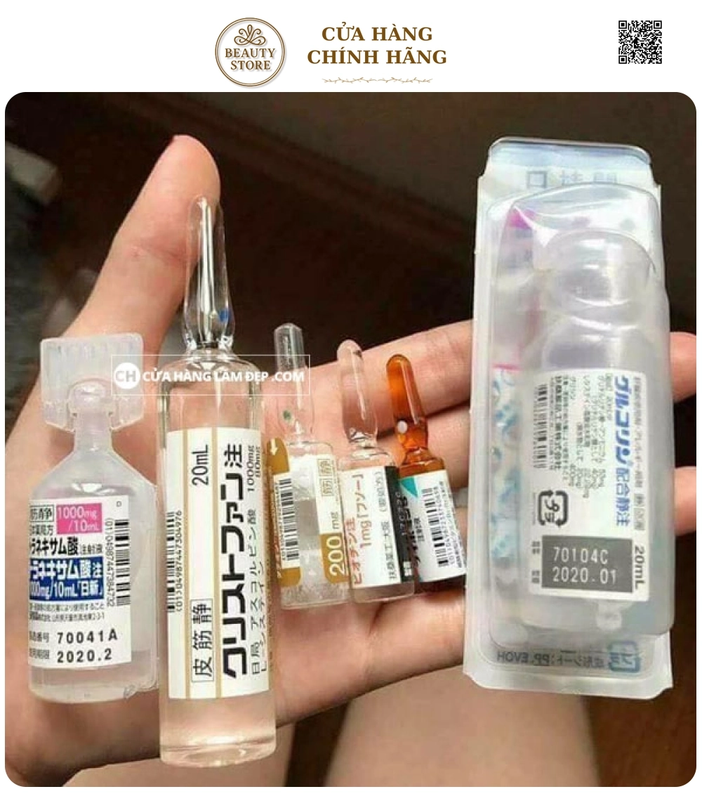Set Truyền Trắng Da Platinum Whitening Skin Nhật Bản