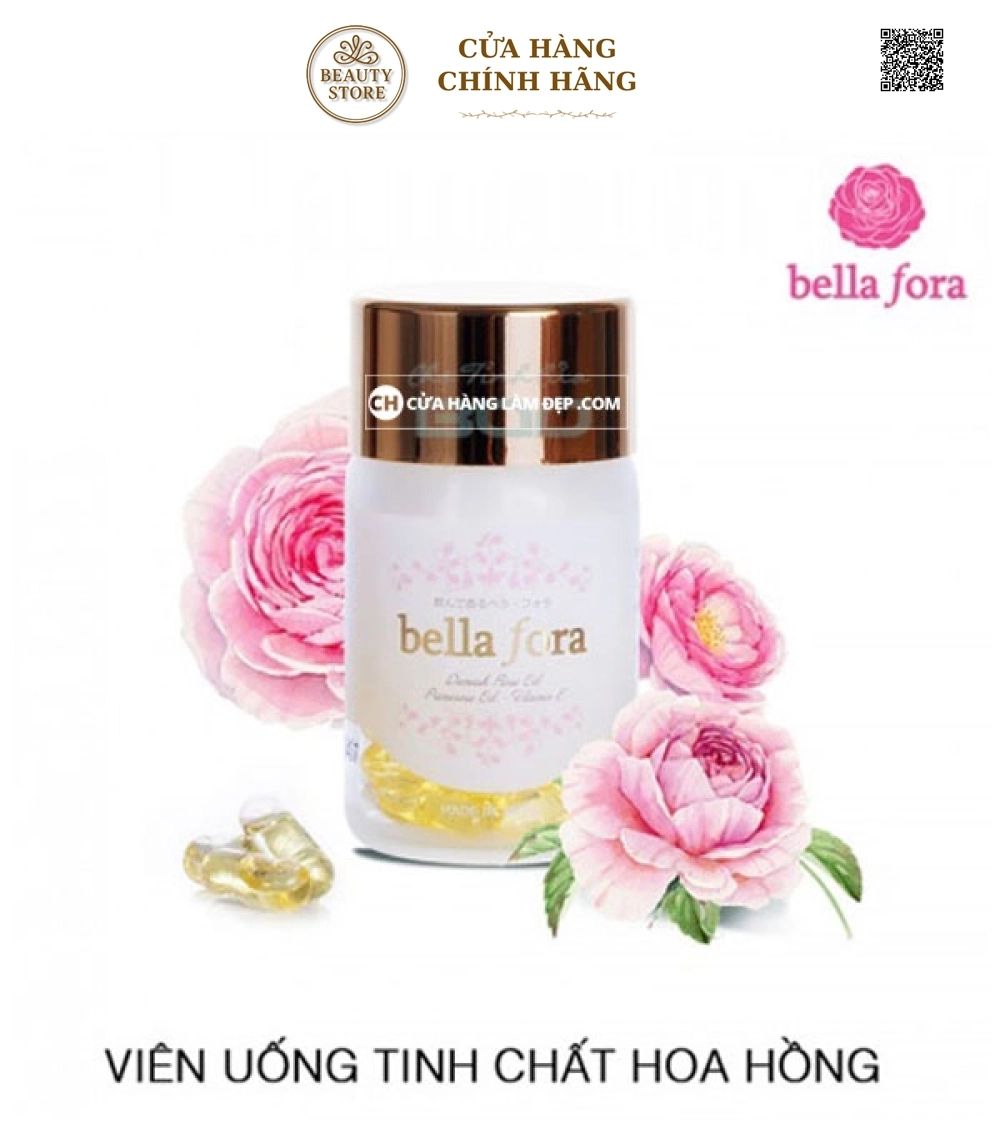 Viên Uống Thơm Toàn Thân Tinh Chất Hoa Hồng Bella Fora (35 viên)