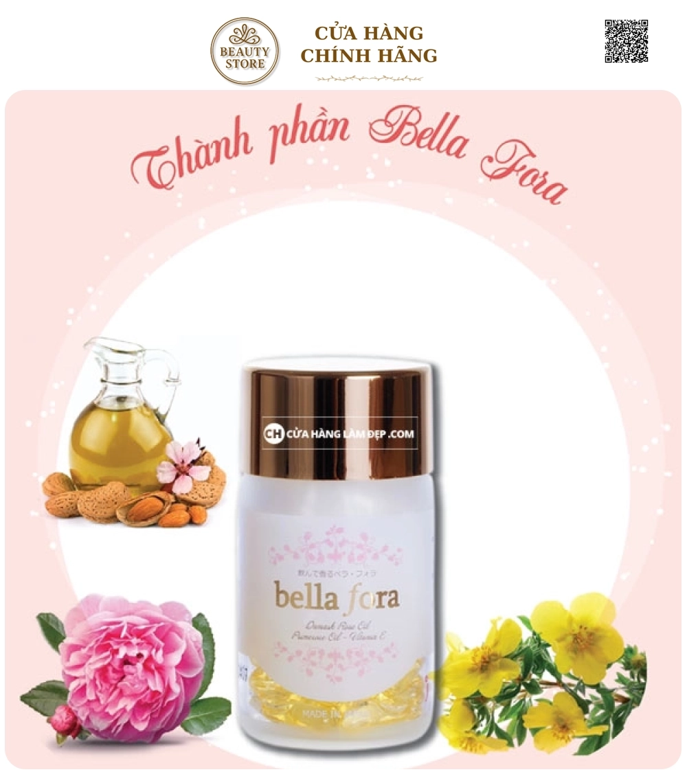 Viên Uống Thơm Toàn Thân Tinh Chất Hoa Hồng Bella Fora (35 viên)