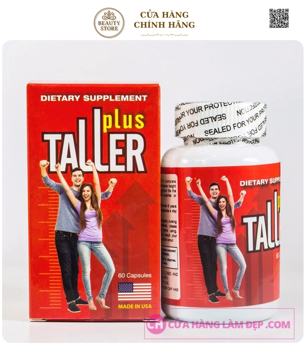 Viên Uống Tăng Chiều Cao Taller Plus 60 viên của Mỹ