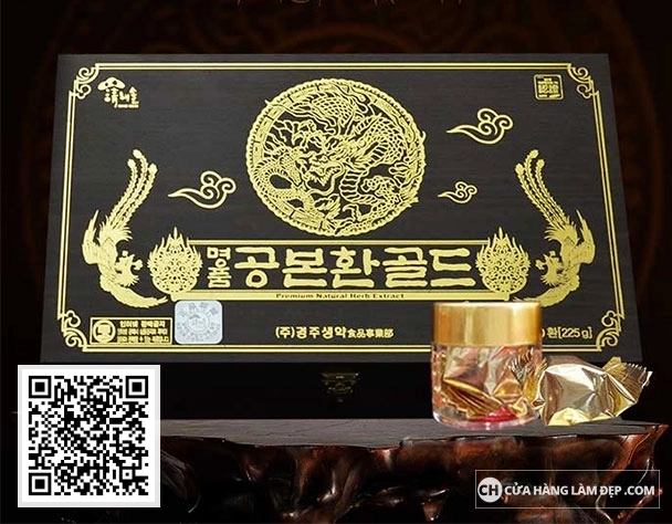 Đông Trùng Hạ Thảo Hộp Gỗ 60 Viên Hàn Quốc