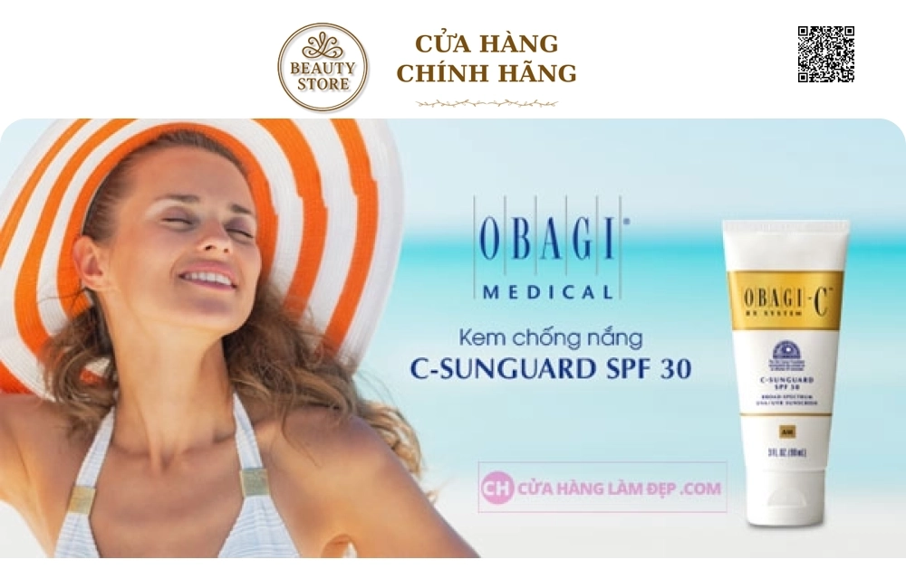 Kem Chống Nắng, Trẻ Hóa Da Obagi CRX C-Sunguard SPF30