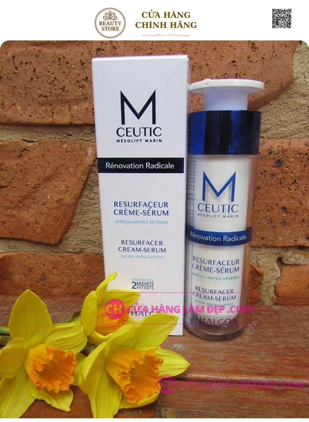 Kem Dưỡng giảm Sẹo Rỗ Thalgo Mceutic Resurfacer Cream-Serum 50ml