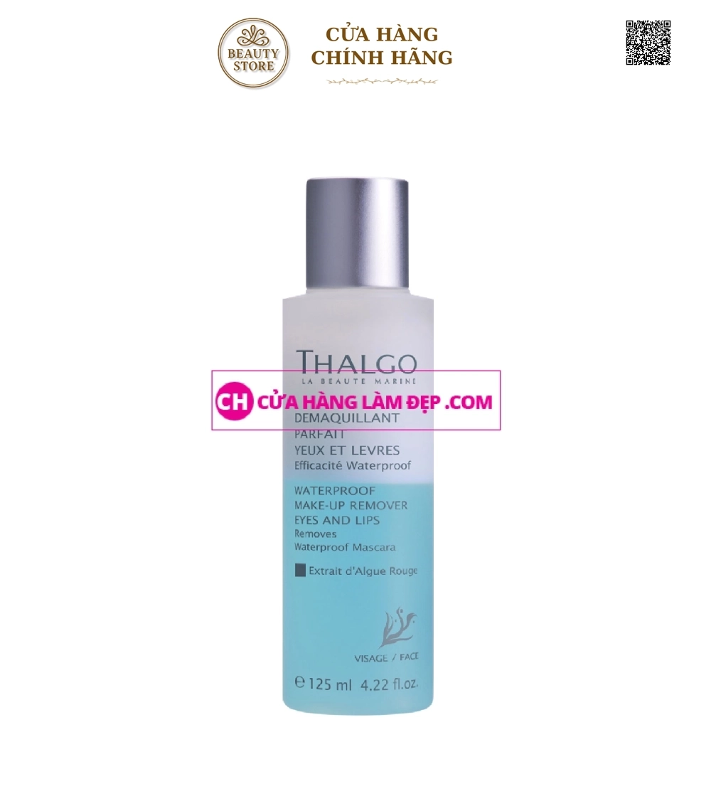 Dung dịch tẩy trang cho mắt và môi Thalgo Gentle Make Up Remover Eye & Lip