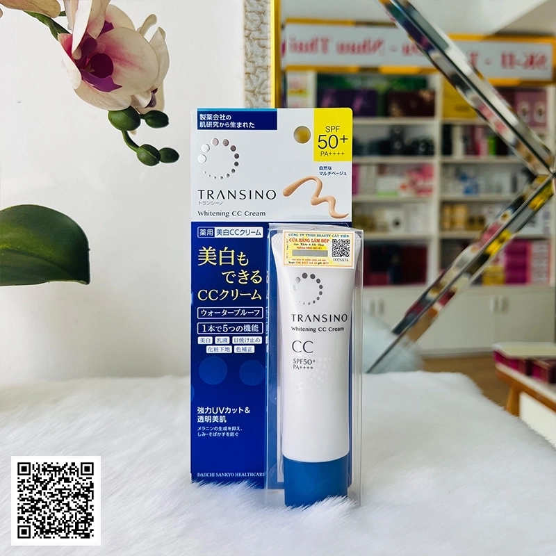 Kem Trang Điểm Dưỡng Trắng Transino Whitening CC Cream 30g