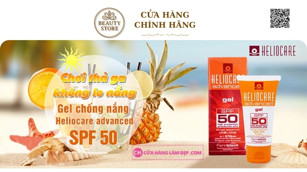 Kem chống năng, làm dịu da Heliocare Advanced Cream SPF 50