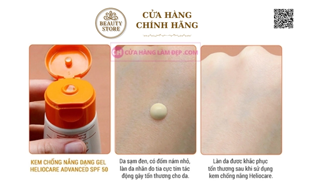Kem chống năng, làm dịu da Heliocare Advanced Cream SPF 50