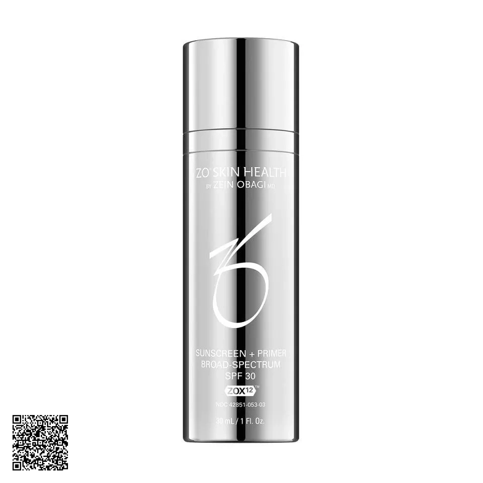 ZO Skin Health Sunscreen + Primer Broad-Spectrum Kem Chống Nắng SPF30 Từ Mỹ 30ml