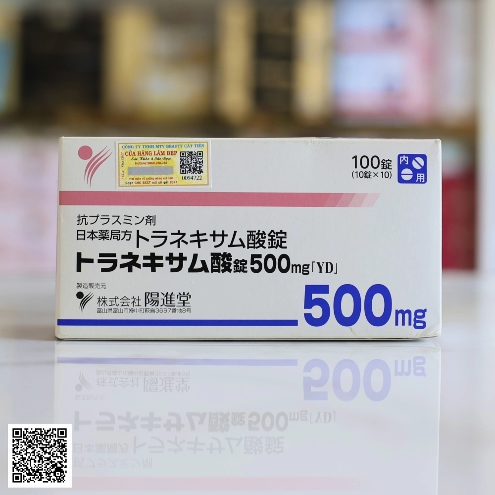 Viên Uống Trắng Da Mờ Nám Transamin 500mg Nhật Bản (Hộp 100 Viên)