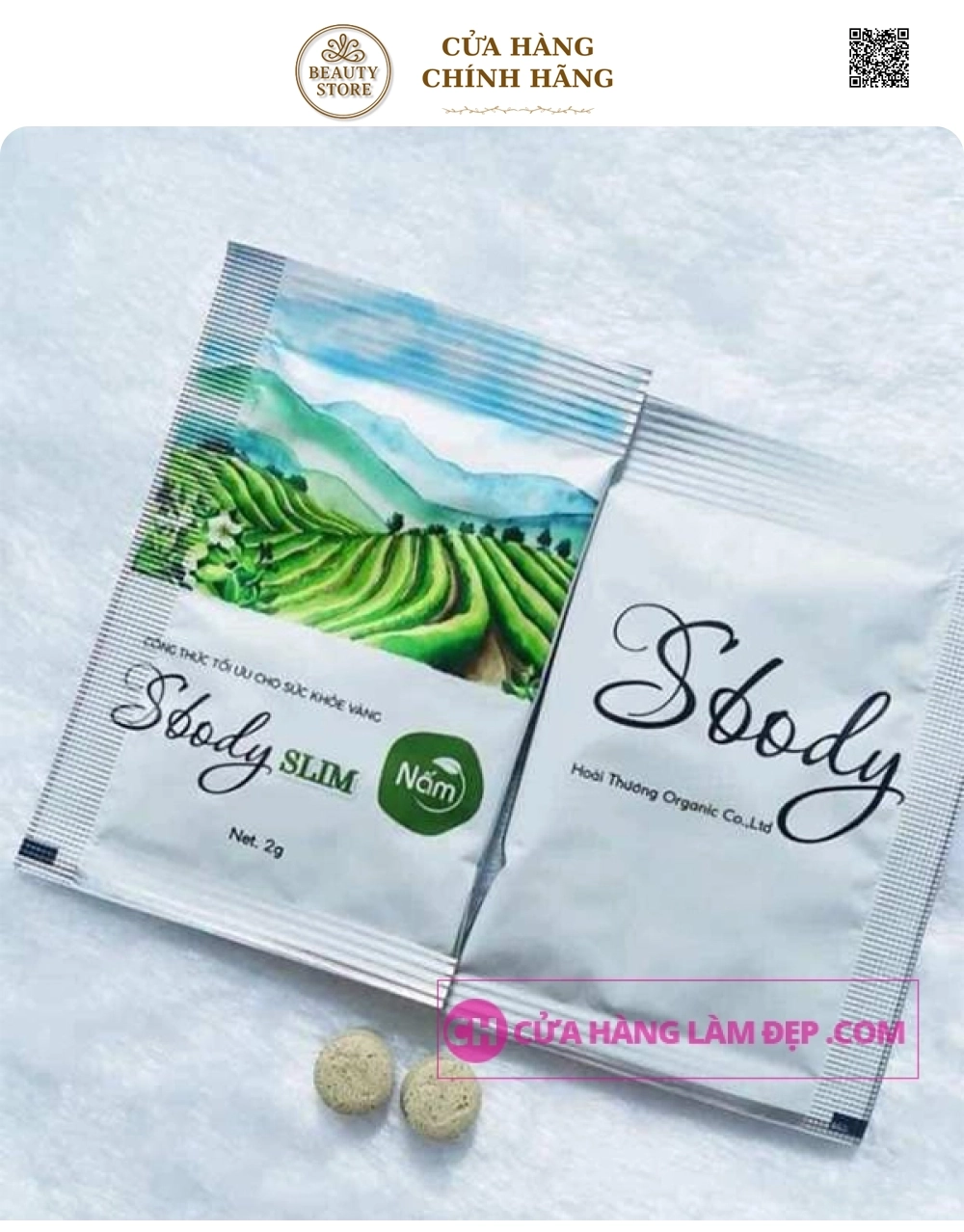 Viên Uống Giảm Cân Nấm Sbody Slim Mẫu Mới 2019
