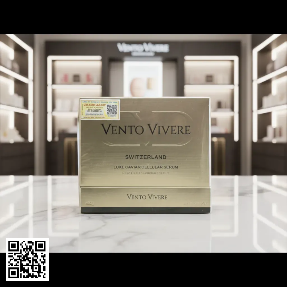 Serum Luxe Caviar Vento Vivere Dưỡng Da Trứng Cá Tầm Thụy Sỹ