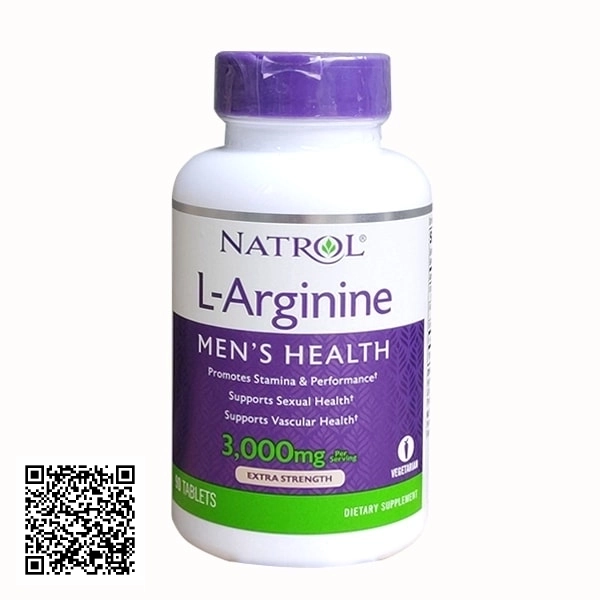 Viên Uống Cải Thiện Sinh Lý Phái Mạnh Natrol L-Arginine 3000mg