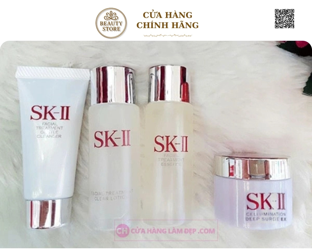 Bộ Mini Dưỡng Trắng Chăm Sóc Da SK-II Của Nhật Bản