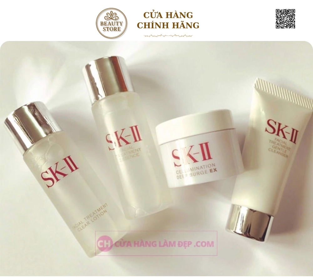 Bộ Mini Dưỡng Trắng Chăm Sóc Da SK-II Của Nhật Bản