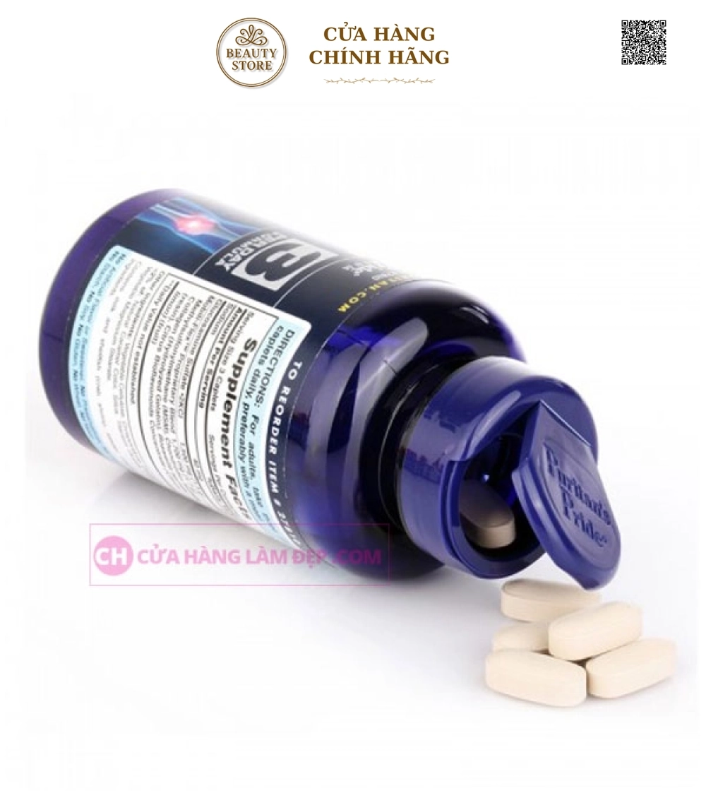 Viên uống hỗ trợ xương khớp Puritan's Pride Double Strength Glucosamine, Chondroitin & MSM (240 Viên)