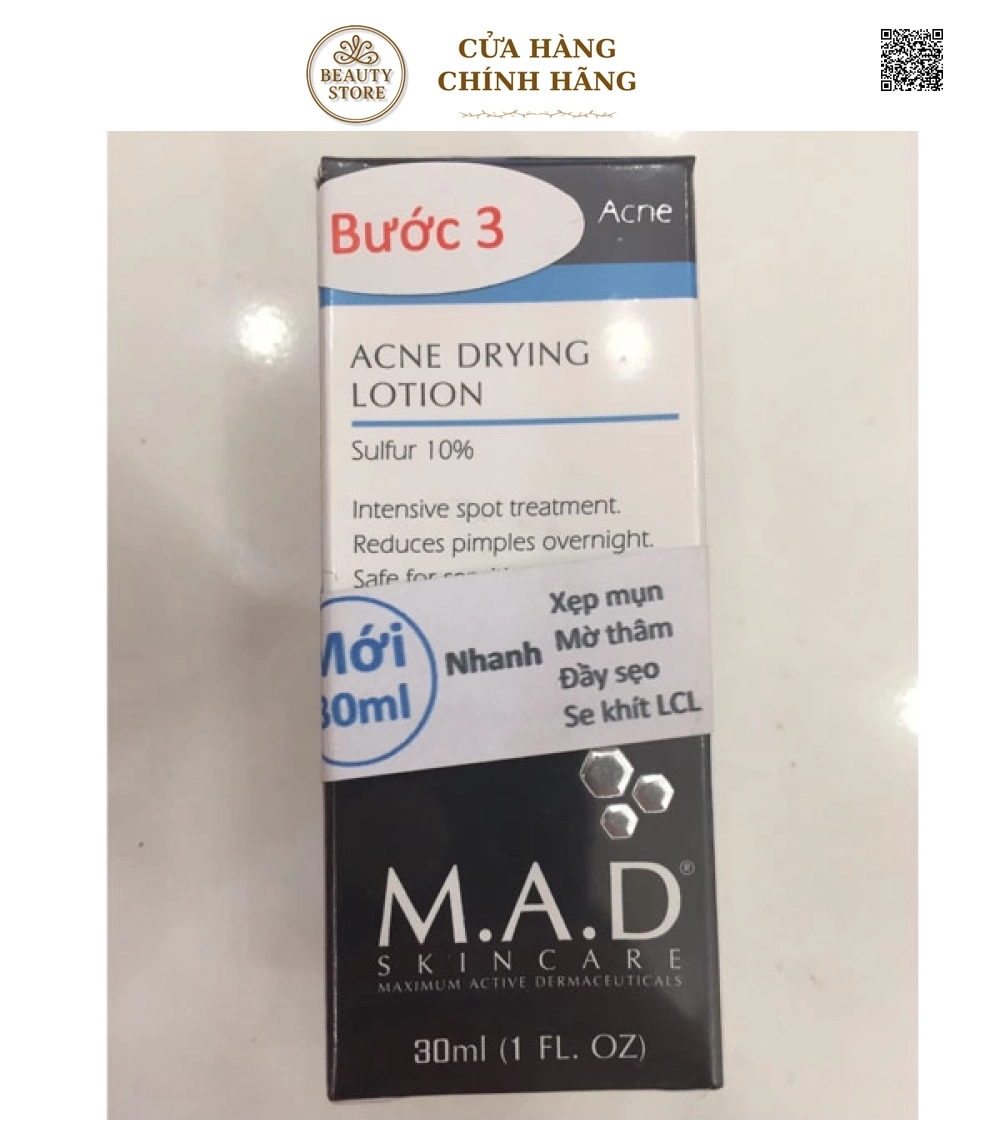 Nước Su Rút Mụn Trứng Cá, Mủ Bọc Acne Dryng Lotion Của Mỹ (30ml)